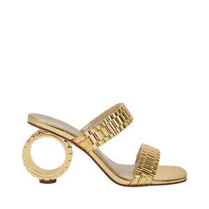 Katy Perry NEW The Linksy Sandal in Gold Heeled Heels Size 9